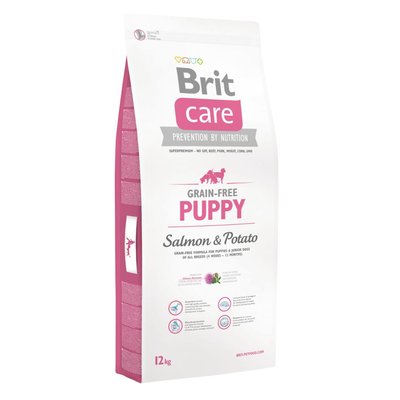 Сухой корм Brit Care Dog Grain-free Puppy для щенков всех пород, с лососем и картофелем, 12 кг 132718/0047 фото