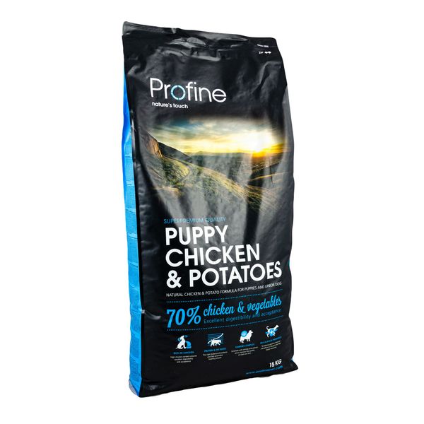 Сухой корм Profine Puppy для щенков и юниоров всех пород, с курицей и картофелем, 15 кг 170532/7367 фото